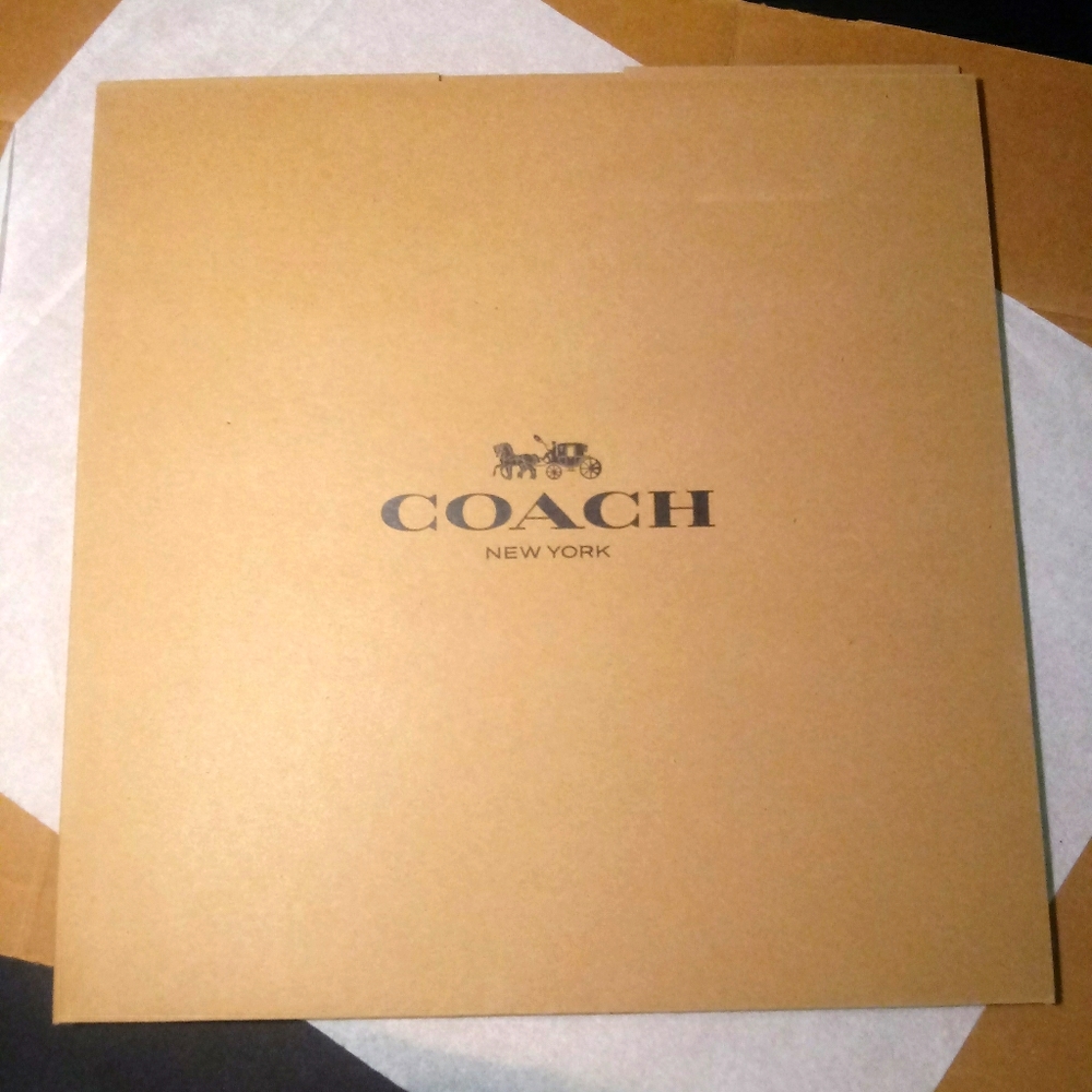 Coach brown box gift box / purse / supplies